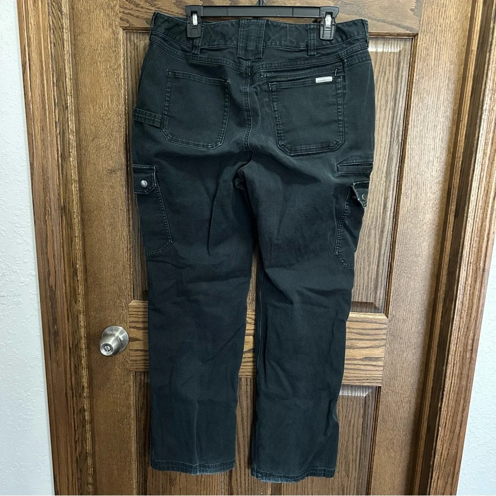 Duluth Trading Co Black Boot-Cut Cargo Pants - Picture 2 of 3